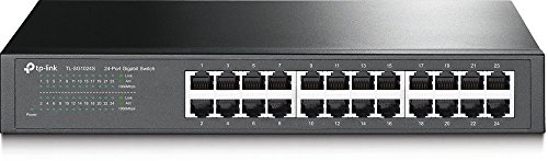Product Cover TP-Link 24 Port Gigabit Switch | Unmanaged Ethernet Switch | Shielded Ports | Metal | Desktop | Fanless (TL-SG1024S)