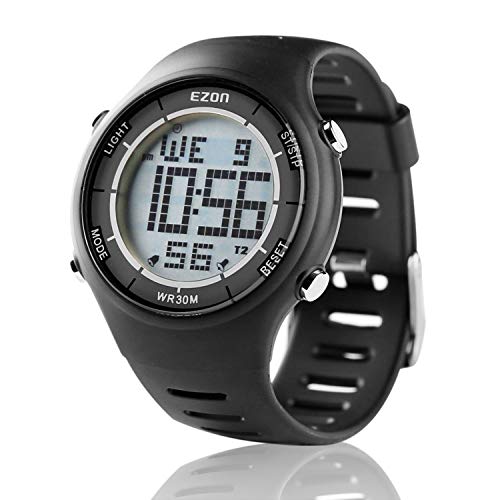 Product Cover EZON Digital Sport Watch Ultra-Thin Outdoor Running Black Red Blue Watch L008