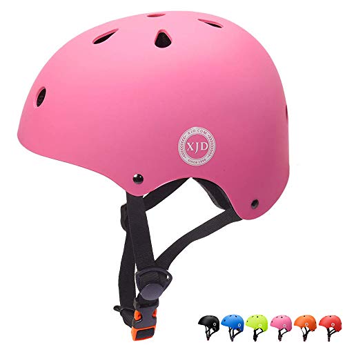 Product Cover XJD Toddler Helmet Kids Bike Helmet CPSC Certified Adjustable Bike Helmet Ages 3-8 Girls Boys Safety Skating Scooter Cycling Rollerblading (Pink)