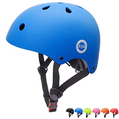 Product Cover XJD Toddler Helmet Kids Bike Helmet CPSC Certified Adjustable Bike Helmet Ages 3-8 Girls Boys Safety Skating Scooter Cycling Rollerblading (Blue)