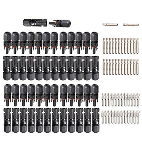 Product Cover yarachel 25Pairs / 50PCS Solar Connectors - Male & Female IP67 Waterproof Connector