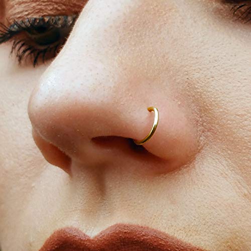 Product Cover Faux Clip-On Nose Ring 20g - 14k Gold Filled - No Piercing Needed