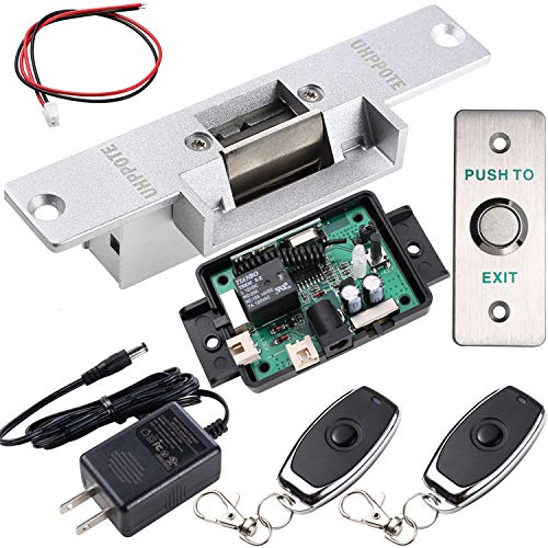 Product Cover UHPPOTE Door Access Control Kit with Electric Strike Lock Remote Control