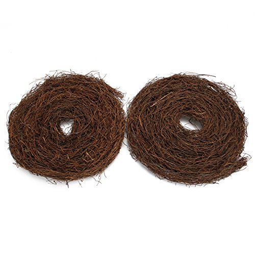 Product Cover Delicaft Grapevine Twig Garland 12 Feet Natural Twig Grapevine for Holiday and Home Decor for Holiday and Home Decor (Brown, 2)