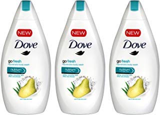 Product Cover Dove Go Fresh Body Wash, Pear and Aloe Scent, 16.9 Ounce / 500 mililiter (Pack of 3) International Version