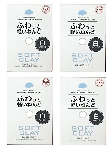 Product Cover DAISO JAPAN Soft Clay Lightweight fluffy White 4 packs