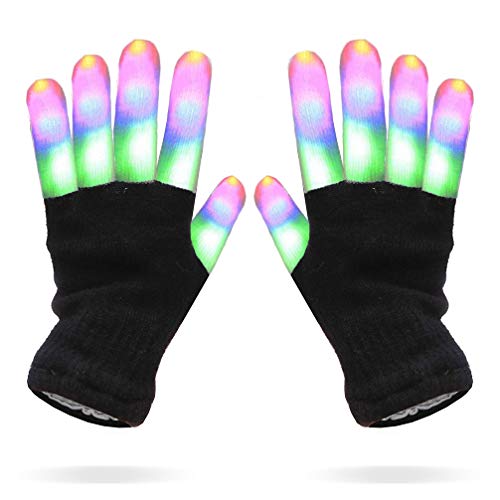 Product Cover Luwint Kids LED Finger Light Gloves - Amazing Colorful Flashing Novelty Toys for Children Boys Girls