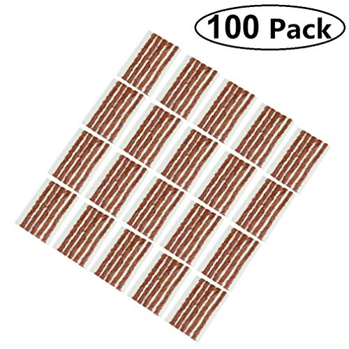 Product Cover AIYUE Pack of 100 Tire Repair Strings, Tire Repair Strings Rubber Strips,Tire Repair Plugs(100mm x 6mm) for Cars