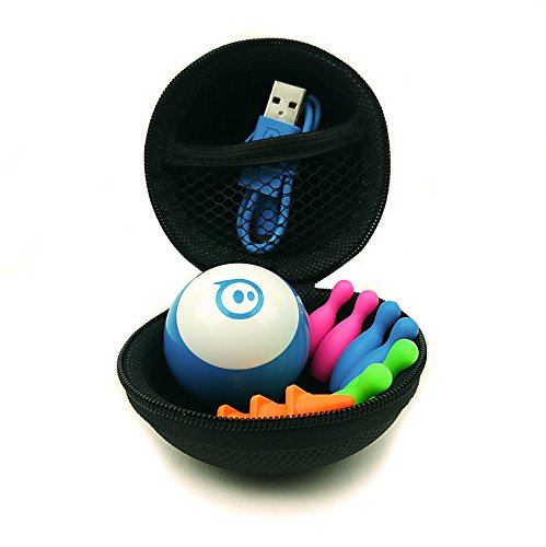 Product Cover Hexnub Protective Carry Case for Sphero Mini Ball Stem Coding Robot and Accessories Hard Shell Shock Resistant Organizer Three Awesome Colors - Blue (Black)