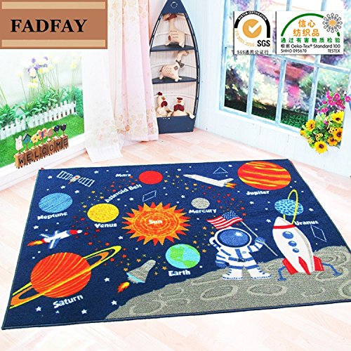 Product Cover FADFAY Outer Space Kids Rug Cute Kids Room Carpet 39''52''