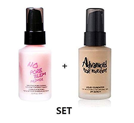 Product Cover [Touch in Sol]No Pore Blem Primer + Advanced Real Moisture Liquid Foundation 30milliliter no.23SET