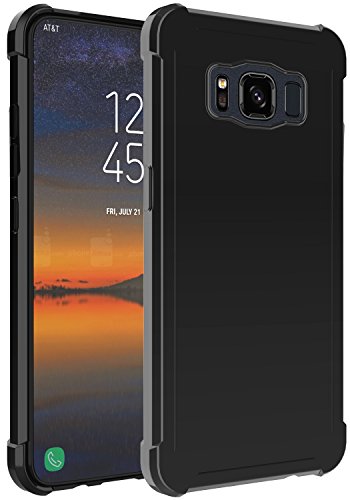 Product Cover OUBA Galaxy S8 Active Case, Anti-Scratches Slim Flexible TPU Gel Premium Soft Bumper Rubber Protective Case Cover for Samsung Galaxy S8 Active - Black