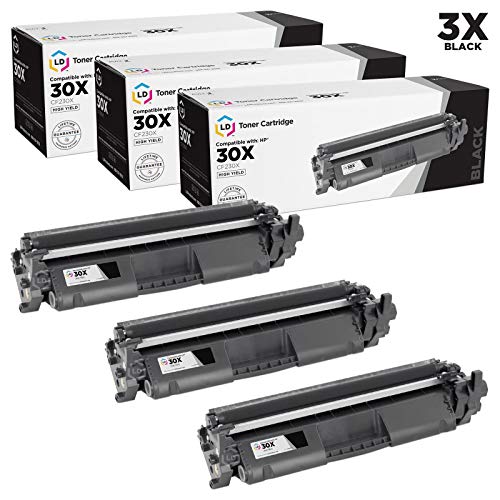 Product Cover LD Compatible Toner Cartridge Replacement for HP 30X CF230X High Yield (Black, 3-Pack)