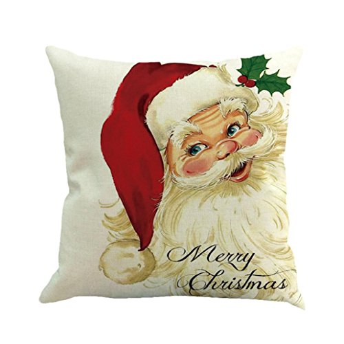 Product Cover Sothread Christmas Throw Pillowcase Decor Sofa Cushion Cover Santa Claus 18