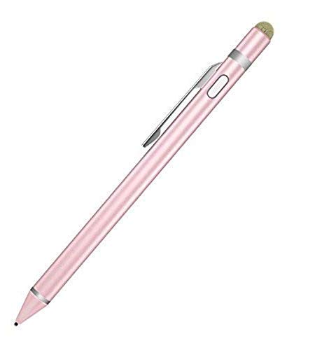 Product Cover MoKo Universal Active Stylus Pen, Capacitive Fine Point Touch Screen Tablets Stylus Pencil Fit with Apple iPad, iPad Mini/Air/Pro, iPhone, Samsung Galaxy, Touchscreen Devices & Smartphones - Rose Gold