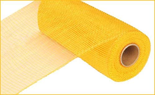Product Cover Two Tone Deco Poly Mesh Ribbon - 10 Inches x 10 Yards (Yellow, Gold)