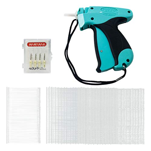 Product Cover Amram Comfort Grip Professional Fine Price Tag Tagging Gun Kit for Clothing Includes 1250 2 Inch Attachments and 5 Needles for Fine Applications Easy to Use