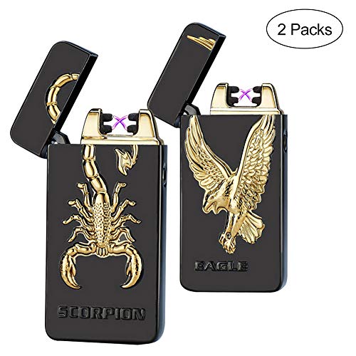 Product Cover Kivors USB Rechargeable Flameless Electronic Plasma Dual Pulse Arc Lighter (Scorpion + Eagle)