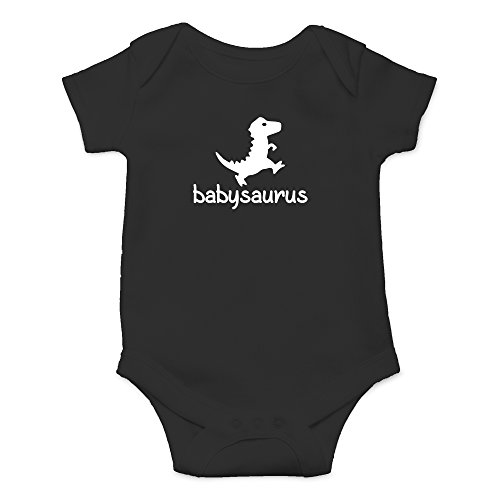 Product Cover Crazy Bros Tees Babysaurus - Little Baby Dino Funny Cute Novelty Infant One-Piece Baby Bodysuit