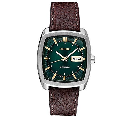 Product Cover Seiko Men's Solar Recraft Stainless Steel Leather Strap Watch