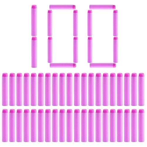 Product Cover PeleusTech Refill Bullets, 100Pcs Dart Refills for Nerf Rebelle Dart Fire Blaster - Pink