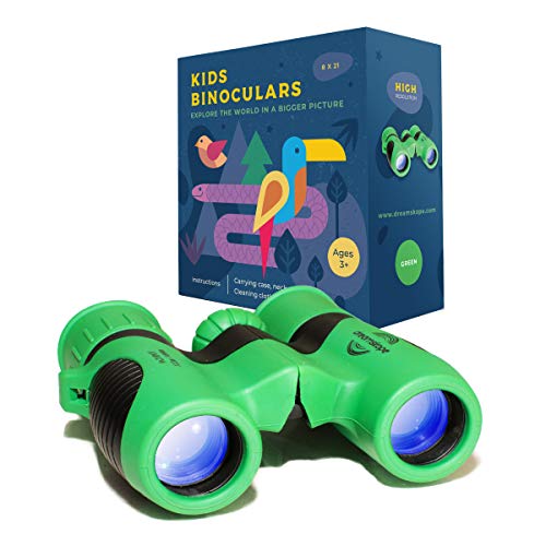 Product Cover Dreamskope Kids Binoculars Boys and Girls 8x21 Bird Watching - Childrens Toy Binoculars High Resolution 8X Magnification Camping Gear Age 3 4 5 6 7