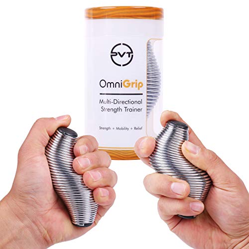 Product Cover Pivot Performance OmniGrip 2.0 Strength Trainer & Stress Ball - Hand Finger Thumb Exerciser Grip Strengthener | Anxiety Stress Relief Therapy
