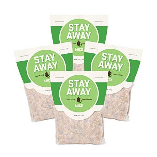 Product Cover Stay Away Mice Repellent Pest Control - All Natural, Repels Mice with No Mess,and Environmentally Friendly, 4 Scent Pouches (Not for Sale in DC, NM, MS, CT, ME, SD, in, PR)