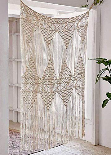 Product Cover Flber Macrame Curtain Large Wall Hanging Bohemian Wedding Decor, 50