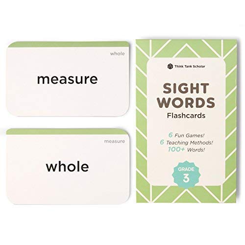 Product Cover Think Tank Scholar 100+ Third (3rd) Grade Sight Words Flash Cards for Readers Ages 8 to 9 Years Old