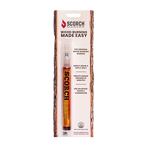 Product Cover Scorch Marker Chemical Woodburning Pen for DIY Projects, Fine Tip Burner Tool, 1 Piece