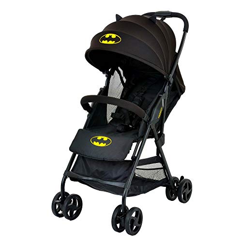 Product Cover KidsEmbrace Batman Lightweight Compact Stroller, DC Comics Collapsable Stroller with Canopy, Black, 7701BATBK
