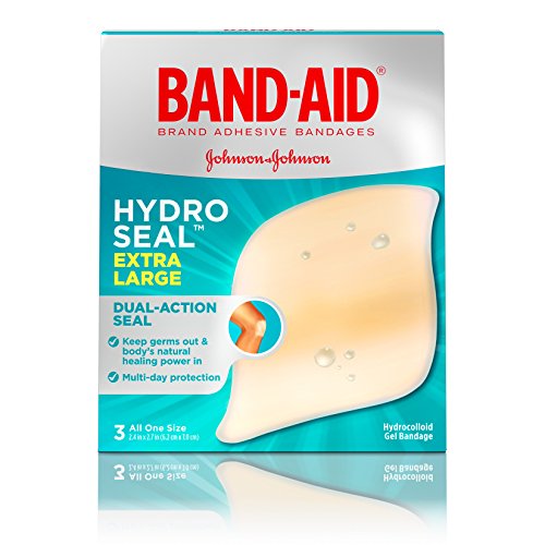 Product Cover Band-Aid Brand Hydro Seal Extra Large Waterproof Adhesive Bandages for Wound Care and Blisters, 3 ct