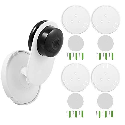 Product Cover (Pack of 4) Aboom Wall Mount Compatible with Yi Home Camera Customized Stand Bracket for YI 1080p/720p Home Camera Designed for USA (NOT Included Camera)