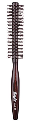 Product Cover Small Mini Round Hair Brush Nylon Bristles, Short Hair Blow Drying Styling Roll Hairbrush