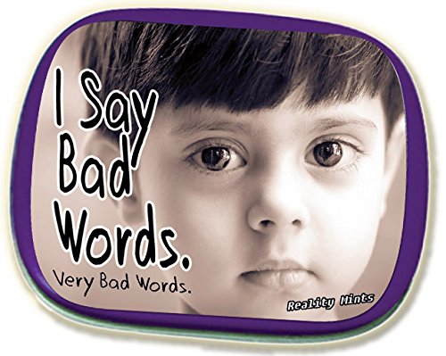 Product Cover Gears Out I Say Bad Words Mints - Funny Candy for Teens and Adults - Wintergreen Breath Mints