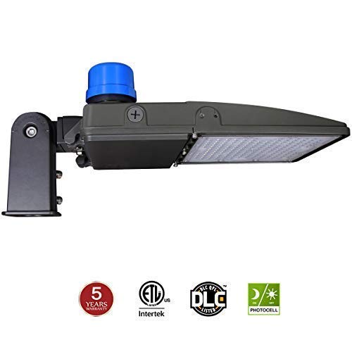 Product Cover Kadision 150W LED Parking Lot Light with Photocell, LED Shoebox Lights with Slip Mount Replaces 500W HID/HPS, Dusk-to-Dawn Street Pole Light, 5000K 19500LM 100-277V IP65 ETL DLC Listed 5-year Warranty