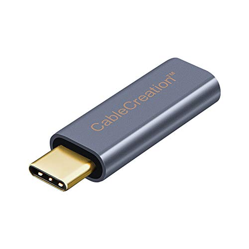 Product Cover CableCreation Type C Male to Female Adapter, USB 3.1 Type C Extension Convertor 10Gbps, Compatible MacBook Pro, Samsung DeX Station, Galaxy S9/S9+ etc, Space Gray Aluminum