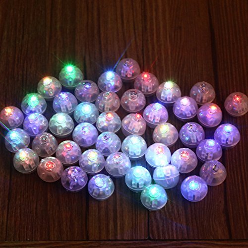 Product Cover Neo LOONS® 100pcs/lot 100 X Multicolor Round Led Flash Ball Lamp Balloon Light Long Standby time for Paper Lantern Balloon Light Party Wedding Decoration