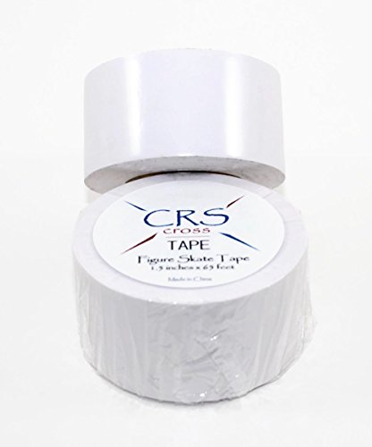 Product Cover CRS Cross Figure Skate Tape (1.5 inch Wide) - Longer 65 Foot roll to Protect Leather Figure Skating Boots Without Polish and Keep Laces tightened.