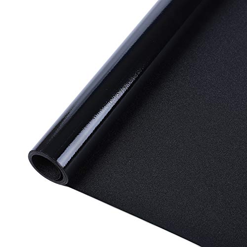 Product Cover rabbitgoo Blackout Window Film Non-Adhesive, Total Light Blocking - Privacy Black Window Sticker for Room Darkening, Static Cling Dark Window Tint Film for Day Sleep & Security (17.5 x 78.7 inches)