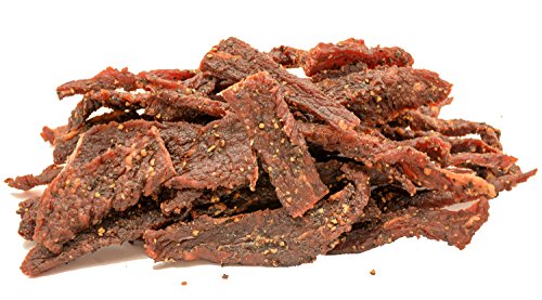 Product Cover People's Choice Beef Jerky - Tasting Kitchen - Cowboy Peppered Beef Jerky - Camping Food, Backpacking Snacks, Road Trip Snacks - High Protein Low Sodium Healthy Snacks - 1 Pound, 16 oz - 1 Bag