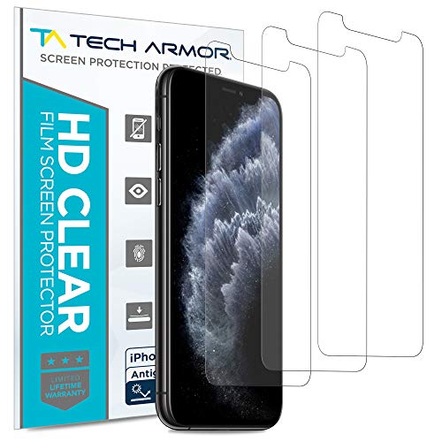 Product Cover Tech Armor Matte Anti-Glare/Anti-Fingerprint Film Screen Protector for New Apple iPhone 11 Pro/iPhone X/iPhone Xs - Case-Friendly, 3D Touch Accurate Designed for 2019 Apple iPhone 11 Pro [3-Pack]