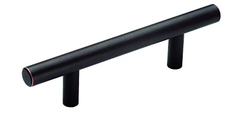 Product Cover Bar Pulls 3 in (76 mm) Center-to-Center Oil-Rubbed Bronze Cabinet Pull - 10 Pack - 10BX40515ORB