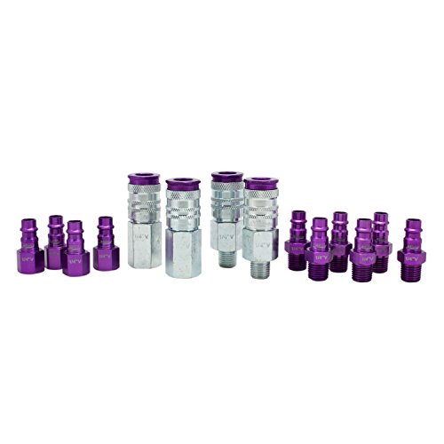 Product Cover ColorFit by Milton HIGHFLOWPRO S-314VKIT Coupler & Plug Kit - (V-Style, Purple) - 1/4