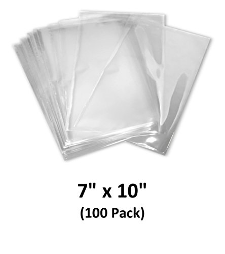 Product Cover 7x10 inch Odorless, Clear, 100 Guage, PVC Heat Shrink Wrap Bags for Gifts, Packagaing, Homemade DIY Projects, Bath Bombs, Soaps, and Other Merchandise (100 Pack) | MagicWater Supply