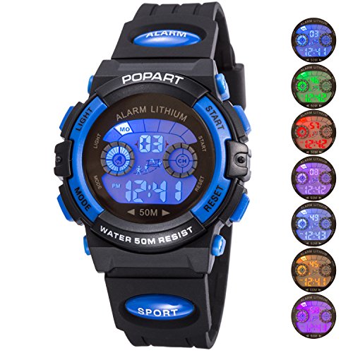 Product Cover Kid Watch LED Sport 30M Waterproof Multi Function Digital Wristwatch for Boy Girl Children Gift