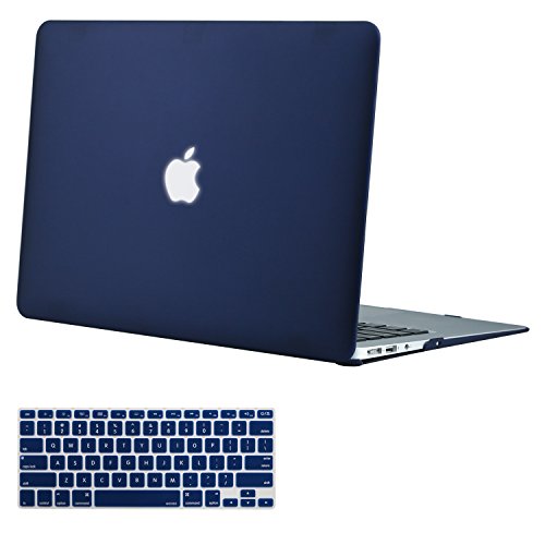 Product Cover MOSISO MacBook Air 13 Inch Case (Models: A1369 & A1466, Older Version 2010-2017 Release), Plastic Hard Shell Case & Keyboard Cover Skin Only Compatible with MacBook Air 13 Inch, Navy Blue