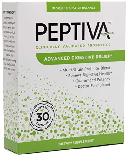 Product Cover Peptiva Advanced 50 Billion CFU Probiotic - Digestive Relief - Clinically Validated, Premium Probiotic