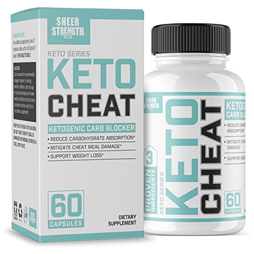 Product Cover Extra Strength Ketogenic Carb Blocker & Appetite Suppressant - Promotes Healthy Weight Loss - White Kidney Bean, Green Tea Extract, Cinnamon - 60 Fat Burner Pills - Sheer Strength Labs